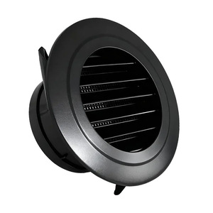 Black Exhaust Vent 10 In Ceiling Louvered Air Diffuser For Office Bathroom Indoor Use - Product Image 2