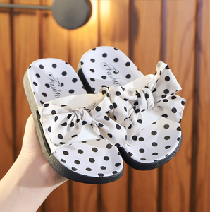 Wholesale Children's <b>Slippers</b> for Summer Girl Indoor Home Anti Fashion Outdoor Bow Dot Cool <b>Slippers</b> for Kids - Product Image 6
