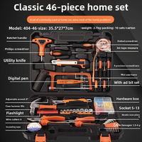 Mengna 46-Piece Set Peralatan Rumah Tangga dari Baja Karbon Tinggi Termasuk Senter Obeng Model AZ-30 Rumah
