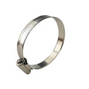 Collier de serrage à vis sans fin robuste de type américain 8 mm 12,7 mm pour bande perforée, zingué, pour tracteur, moissonneuse-batteuse, <span class=keywords><strong>hydraulique</strong></span> - Product Image 5