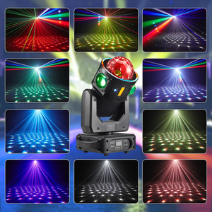 YSH testa mobile <span class=keywords><strong>LED</strong></span> <span class=keywords><strong>RGB</strong></span> luce da discoteca con controllo musicale & effetto <span class=keywords><strong>DMX</strong></span> proiettore Spotlight per feste matrimoni compleanni Halloween - Product Image 5