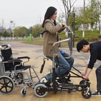 Déambulateur haut de gamme anti-roulis pour personnes handicapées, déambulateur pour hémiplégie, entraînement des membres inférieurs, cadre de maintien en acier inoxydable
