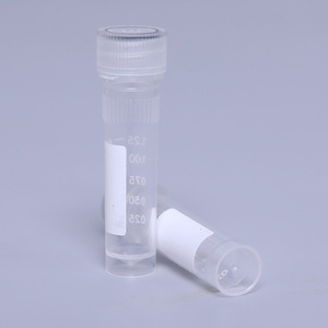 Tubos Criogénicos Yuwei Biotechnology de 1.25 ml, Fondo Plano, Graduados, de Plástico, para Recolección de Muestras, con Tapas, Paquete de 500 - Product Image 2