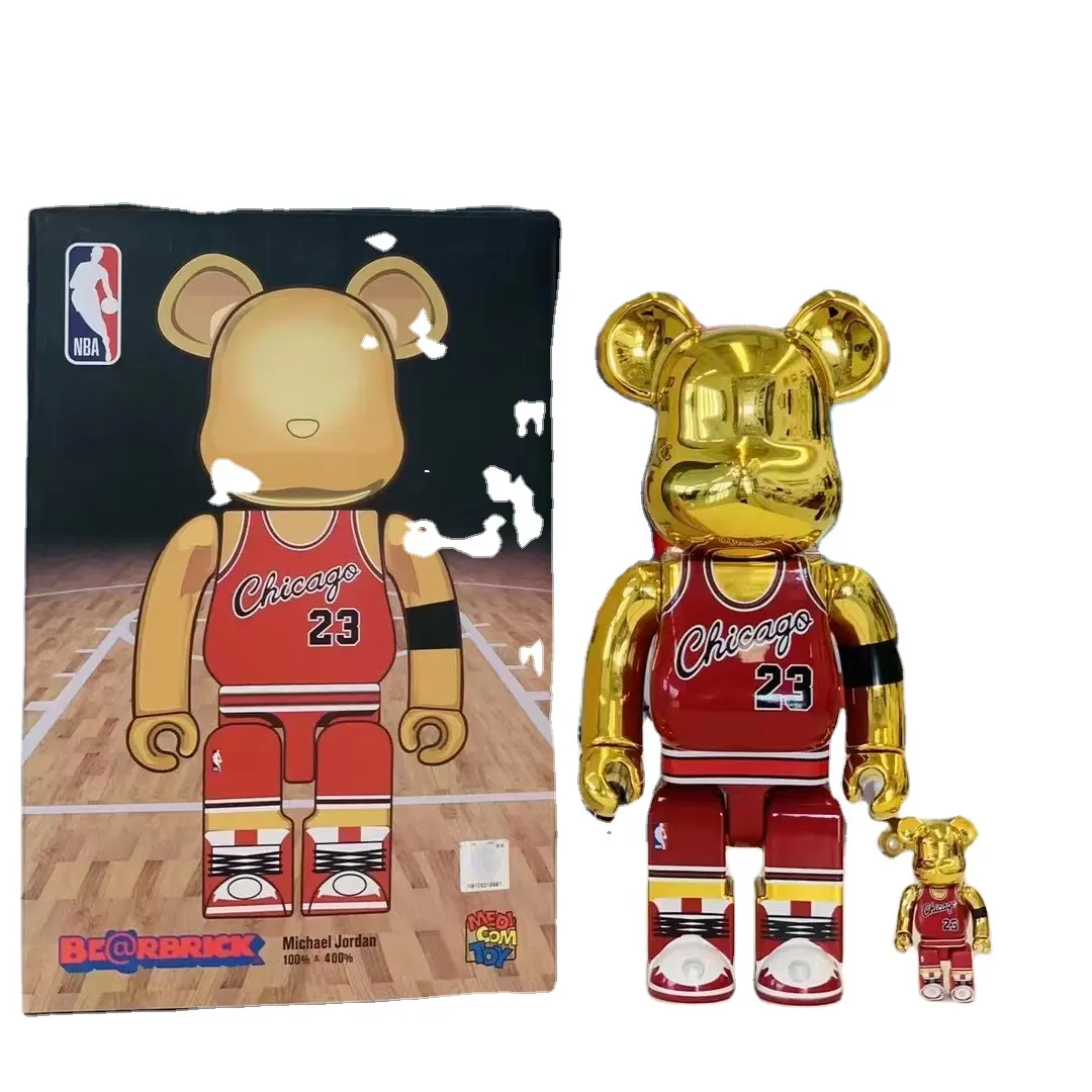 Özelleştirilmiş renk Bearbrick Action Figure imalatı 1000% yapı taşı özel model ayı 70cm 28cm Bearbrick