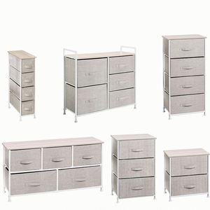 Pliable amovible 4 tiroirs non tissé de stockage chariot roulant organisateur - Product Image 6