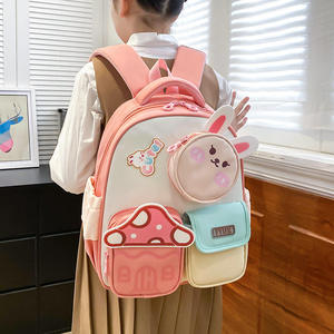 Kids Oxford 3D Cartoon <b>Backpack</b> Cute Mushroom Rabbit Bear Design Lightweight Water Resistant <b>Toddler</b> School Preschool - Product Image 2