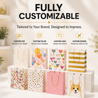 Sac cadeau en papier imprimé Corgi mignon, motif chien de dessin animé pour magasin d'animaux, cadeau pour enfants, emballage de fête d'anniversaire, vente en gros