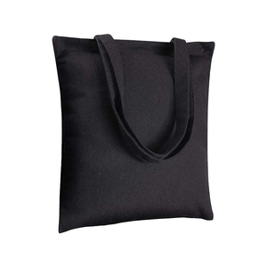 Heat Transfer Zipper Letter Black Cotton Canvas Tote Bag Heavy Duty Reusable Grocery Shopping Cloth Bag Handbag for Superet
