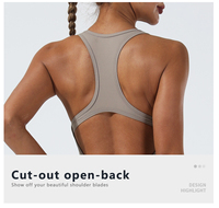 Combinaison de yoga amincissante pour femme, ultra douce, col en U, dos ouvert, style activewear, vente en gros