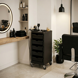 Carrello Professionale <span class=keywords><strong>a</strong></span> 5 Ripiani per Salone con Porta Extension, Carrello Estetista ad Alta Capacità con Ruote Silenziose per Parrucchieri - Product Image 5