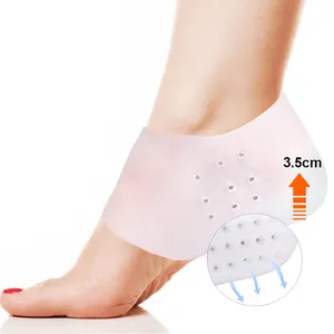 Neuankömmling Unsichtbare Höhe Erhöhen Sie die Einlegesohlen Silikon Gel Heel Cup Lift Socken für Männer und Frauen, 2,5 cm/3,5 cm höher HA00694