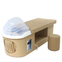 Vapeur professionnel chaise de lavage des cheveux tête de spa moderne thérapie par l'eau massage thaïlandais shampooing lit