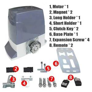 Chi phí hiệu quả 1200kg DC tự động điện giá rẻ giá thấp điều khiển từ xa cổng động cơ cửa trượt cửa mở - Product Image 1