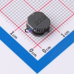 Inducteur de puissance SRN8040-220M SMD, 7,9x8,2 mm (inductance : 22 µH) (précision : 20 %, courant nominal : 2,2 A) - Product Image 1