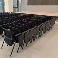 Chaise de formation pliable avec tablette d'écriture, chaise ergonomique en maille pour étudiant, chaise de bureau et de conférence pour projets scolaires