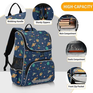 Custom Cute Cartoon Cool <b>Children</b> <b>Backpack</b> Bag Kindergarten Boy Spaceman School Bag School <b>Backpack</b> - Product Image 4