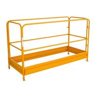 Échafaudage mobile pliable en acier jaune multi-usages, robuste et portable, en vente chaude