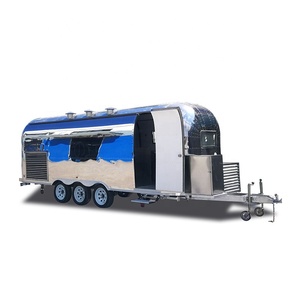 UKUNG 400*210cm (13 '2*6' 11 ") gran oferta camión de comida de remolque de acero inoxidable dorado para puré de <span class=keywords><strong>patatas</strong></span> tortilla pudín - Product Image 3