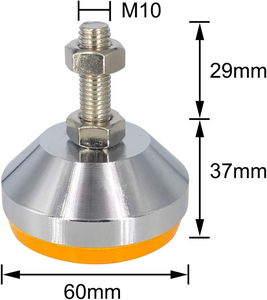 <span class=keywords><strong>Pieds</strong></span> en caoutchouc réglables filetés <span class=keywords><strong>nickelés</strong></span> Vibration Slip ForFurniture Machine Industrielle Heavy Duty Nivellement Réduction du bruit - Product Image 3