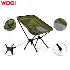 เก้าอี้พับ Woqi สีเขียวทหาร พกพาสะดวก สำหรับกิจกรรมกลางแจ้ง ชายหาด ขนาด 50x50x62 ซม. เหมาะสำหรับตั้งแคมป์ ตกปลา - Product Image 1