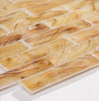 Bande mosaïque en verre massif, carrelage mural translucide pour cuisine et salle de bains, nouvel arrivage