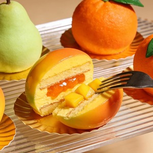 แม่พิมพ์เค้กรูปทรงมะม่วง 3 มิติ - แม่พิมพ์ซิลิโคนสำหรับทำพุดดิ้งผลไม้ 4 ช่อง สำหรับอบขนม ขนมอบ มูสเค้ก ตกแต่งเค้ก - Product Image 4