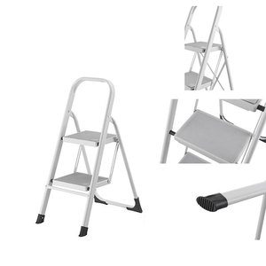 Escaleras plegables de calidad, escalera de metal para niños, taburete de escalera de acero, escalera plegable de acero, de metal, para uso en el hogar - Product Image 2