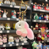 Porte-clés licorne adorable, porte-clés remorque moelleux, porte-clés pour femme, poupée, cadeau d'anniversaire