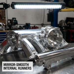 Nouveau Collecteur d'admission et de sortie en aluminium usiné CNC 5 axes de haute précision pour performance de course, avec rail de carburant et turbo - Product Image 5