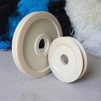 Poulie d'entraînement en nylon, poulies de porte coulissantes en U, roue à chaîne en plastique, poulie de distribution d'alternateur avec support