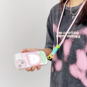 Elegante Porta Cellulare Blu Regolabile a Tracolla con Cordino Rotondo e Due Clip, Pronto per la Spedizione - Product Image 6