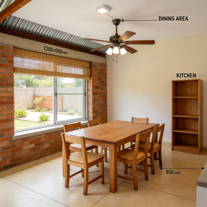 Conception d'architecture sud-africaine professionnelle pour une maison de 3 chambres avec structure en briques et garage - Product Image 3