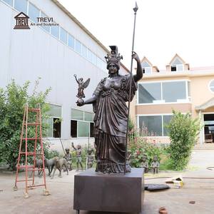 Estatua de <span class=keywords><strong>Atenea</strong></span> de Bronce Clásico TREVI, <span class=keywords><strong>Escultura</strong></span> de la Antigua <span class=keywords><strong>Diosa</strong></span>, Monumento Público para Exteriores - Product Image 2