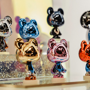 Tùy Chỉnh Thực hiện Mạ Điện Vinyl Hình Tùy Chỉnh Gradient Màu Cao Cấp Vinyl Đồ Chơi Làm Thu Mạ Vinyl Arttoy - Product Image 5