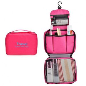 Sac de rangement cosmétique étanche personnalisé pour voyage, trousse de toilette suspendue pour salle de bain, vente en gros - Product Image 1