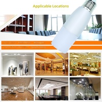Ampoule LED Colonne Super Lumineuse pour Usage Résidentiel, Culot E27, Plastique et Aluminium, 450 Lumens, Température de Couleur 6500K, Économe en Énergie, IRC 80-90, 110