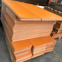 Panneau isolant en bakélite rouge orangé 2-100 mm pour usinage CNC, planche de découpe résistante aux hautes températures 1030x2070 mm