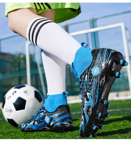 Zapatillas de Fútbol Transpirables para Niños y Jóvenes, con Tacos Largos, para Entrenamiento Deportivo, Botas de Fútbol de Caña Baja para Estudiantes - Product Image 2