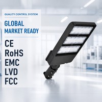 Lampu Jalan LED Modular 3 Modul Lampu Terpisah 100W 150W Tahan Air IP65 Braket Geser Dapat Disesuaikan untuk Jalan Utama dan Jalan Raya