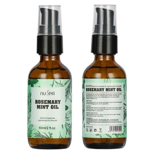 NUSPA Private Label Plant Formula Regrowth Hair Treatment Oil Smoothing Moisturizing Rosemary Mint Hair Oil