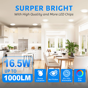 Faretto da Soffitto <span class=keywords><strong>LED</strong></span> Dimmerabile ETL Energy Star Senza Sfarfallio <span class=keywords><strong>con</strong></span> Scatola di Giunzione, Pannello <span class=keywords><strong>LED</strong></span> Sottile da Incasso - Product Image 6