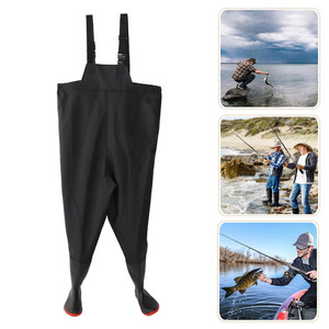 Pantalon de pêche unisexe imperméable et respirant avec bas intégré, taille 43 - Product Image 5
