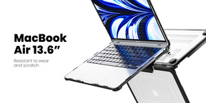 Nouveau design style anti-doigt avec couvercle de support pour <span class=keywords><strong>macbook</strong></span> air m2 <span class=keywords><strong>2022</strong></span> étui transparent <span class=keywords><strong>apple</strong></span> <span class=keywords><strong>macbook</strong></span> air m2 13.6 étui pour ordinateur portable - Product Image 4