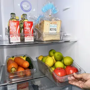 <span class=keywords><strong>Accessori</strong></span> per la casa e la cucina organizer in plastica per frigorifero contenitori impilabili per bevande organizer per frigorifero - Product Image 1