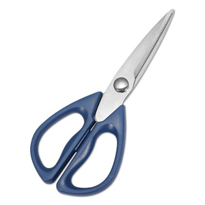 <b>Kitchen</b> <b>Scissors</b> Stainless Steel Blue Straight Head Home Use Multi Purpose - Product Image 3
