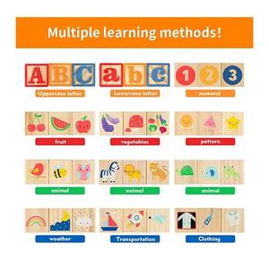 10진수 숫자 블록 수학 큐브 장난감 튼튼한 알파벳 나무 기차 퍼즐 블록 자동차 - Product Image 5