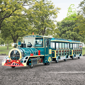 Train touristique sans rail à moteur diesel pour parc d'attractions, 42 places assises, pour 42 passagers - Product Image 1