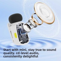 Nuovo Microfono Wireless Omnidirezionale M43 con Clip a Dito per Streaming Live Mobile e Registrazione con Riduzione del Rumore