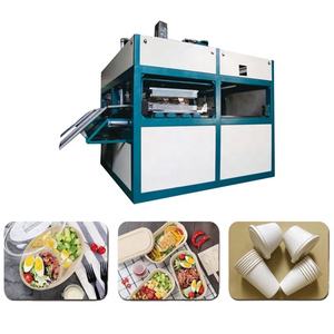 Tam otomatik biyobozunur hamuru kalıplama şeker kamışı küspe tek kullanımlık kağıt plaka sofra yapma makinesi - Product Image 2