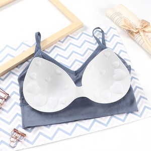 Vendita calda sport senza soluzione di continuità Yoga <span class=keywords><strong>reggiseno</strong></span> tinta unita senza soluzione di continuità biancheria intima di bellezza schiena traspirante senza soluzione di continuità <span class=keywords><strong>reggiseno</strong></span> - Product Image 5